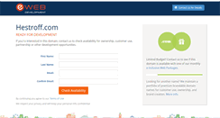 Desktop Screenshot of hestroff.com